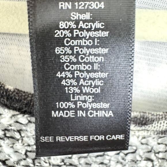 Ali Miles Womens Long Sleeve Blouse Top Size 1X Mixed Media Floral Sheer Black - Picture 7 of 9